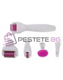 Derma Roller за микроиглена мезотерапия лице,шия и тяло 6в1